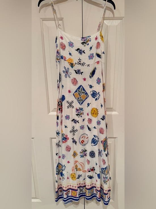 Label Of Love Dresses & Skirts - Label of Love White Floral & Colorful Nautical Print Maxi Dress